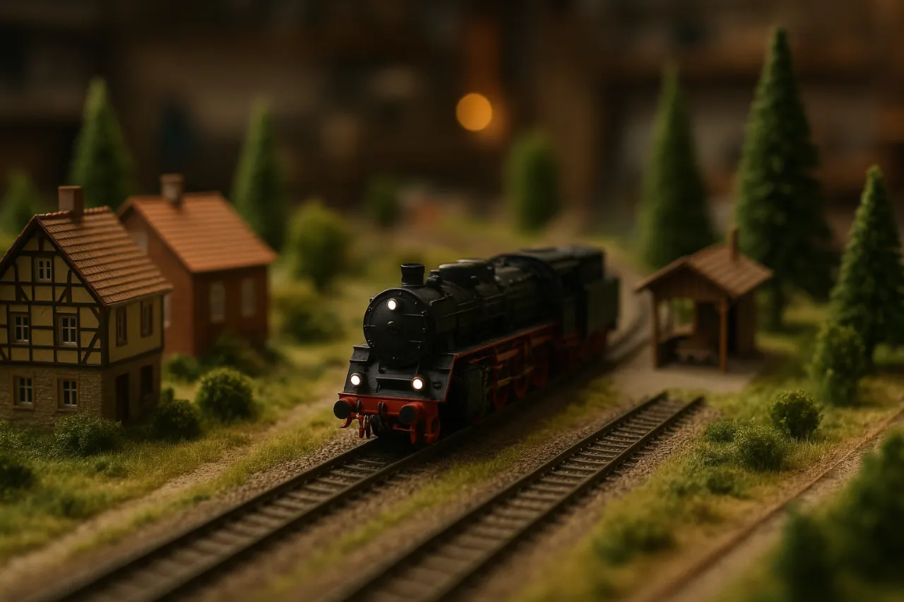Modelspoor diorama